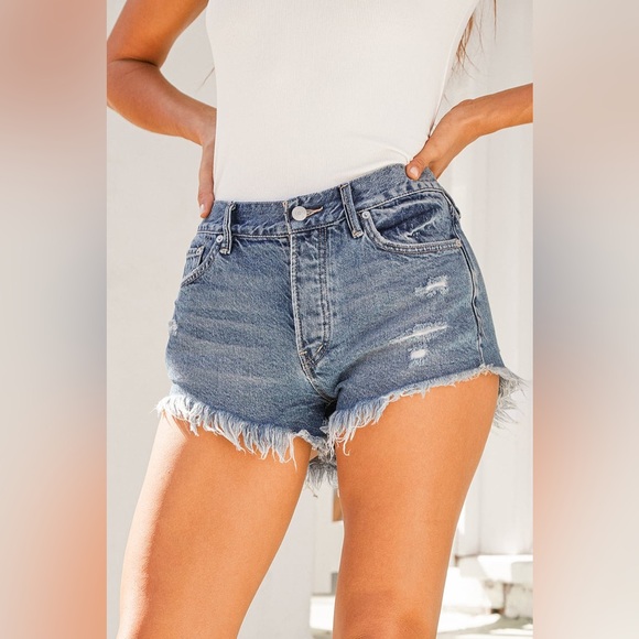 Free People Pants - Free People FP We the Free Loving Good Vibrations Cutoffs Denim Shorts 25